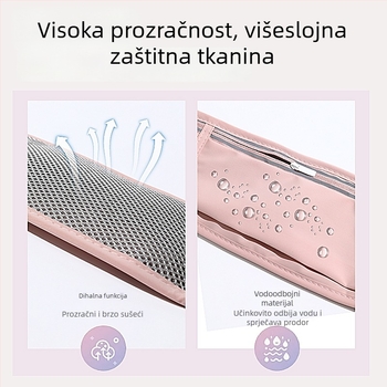 Sportska torbica za pojas za telefon – ultra lagana, vodootporna, prozračna, otporna na habanje, reflektirajuća za noćnu sigurnost (Poliester; Unisex; Outdoor sportovi; Podstava od najlona)