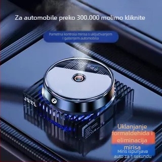 Solární automobilni difuzor mirisa, inteligentni elektronički sustav mirisa, automatsko prskanje pri pokretanju i zaustavljanju, uklanjanje mirisa i pročišćavanje zraka