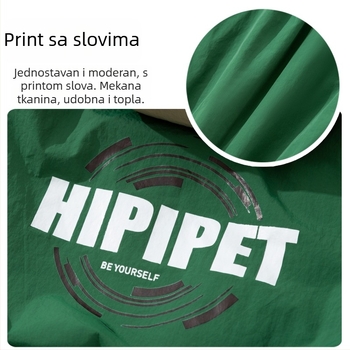 Kaput za pse s kapuljom od šivenog materijala, odjeća za kućne ljubimce, univerzalni stil, marka Hippie dog