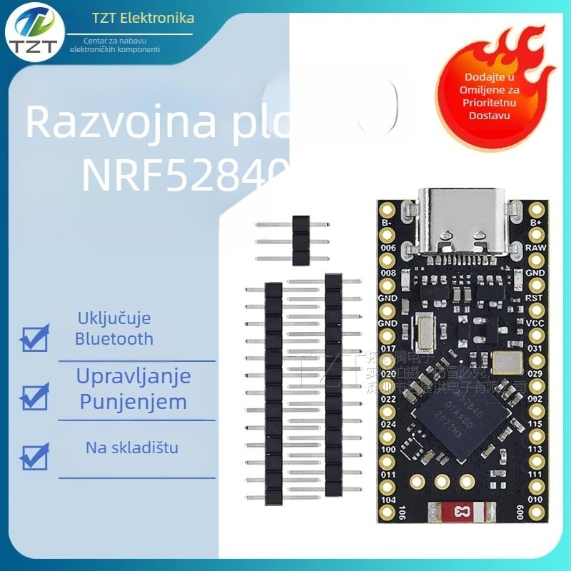 Promicro NRF52840 razvojna ploča Bluetooth Mesh 2,4 GHz protokol, NRF52840 čip, bežični Bluetooth modul