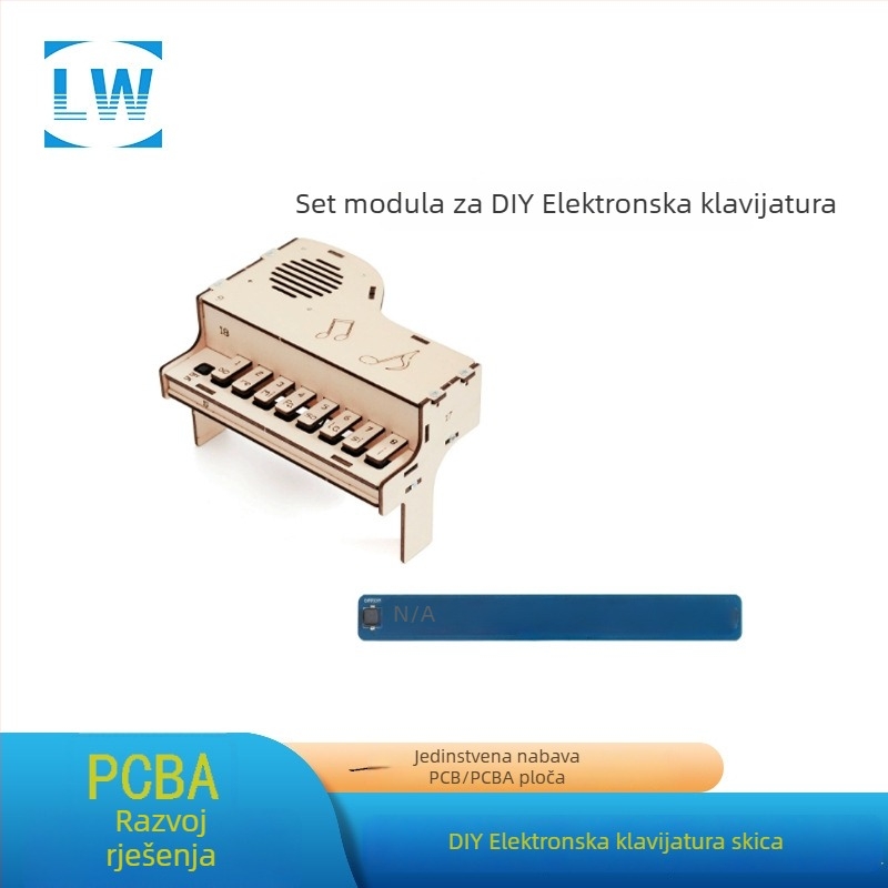 DIY elektronička ploča klavira za dječju ručno izrađenu glazbenu kutiju – Lw, kapacitet 100000