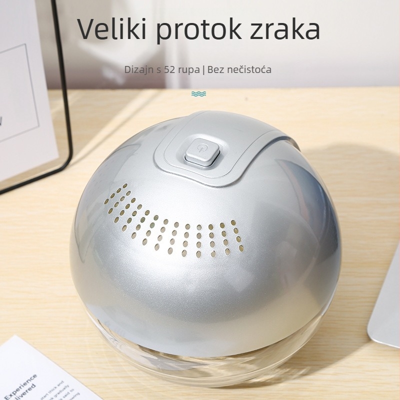 Aromaterapijski pročistač zraka s USB napajanjem, upravljanje gumbom, tišina ispod 36 dB, pogodan za prostorije do 10 m², ABS kućište u nordičkom stilu