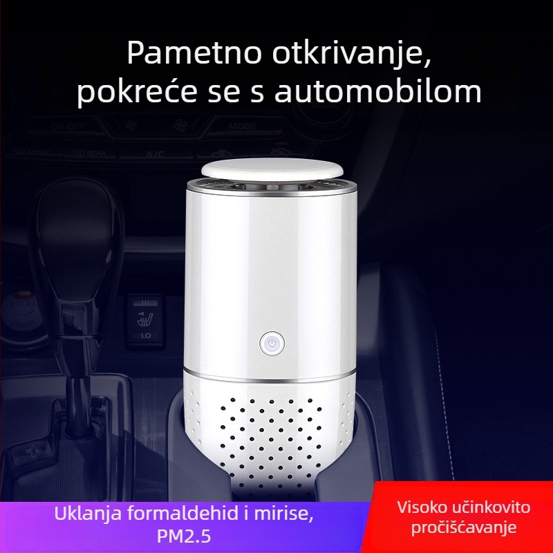 Ground Speed pročišćivač zraka za automobil i stolnu upotrebu, u obliku šalice, s negativnim ionima i uklanjanjem formaldehida