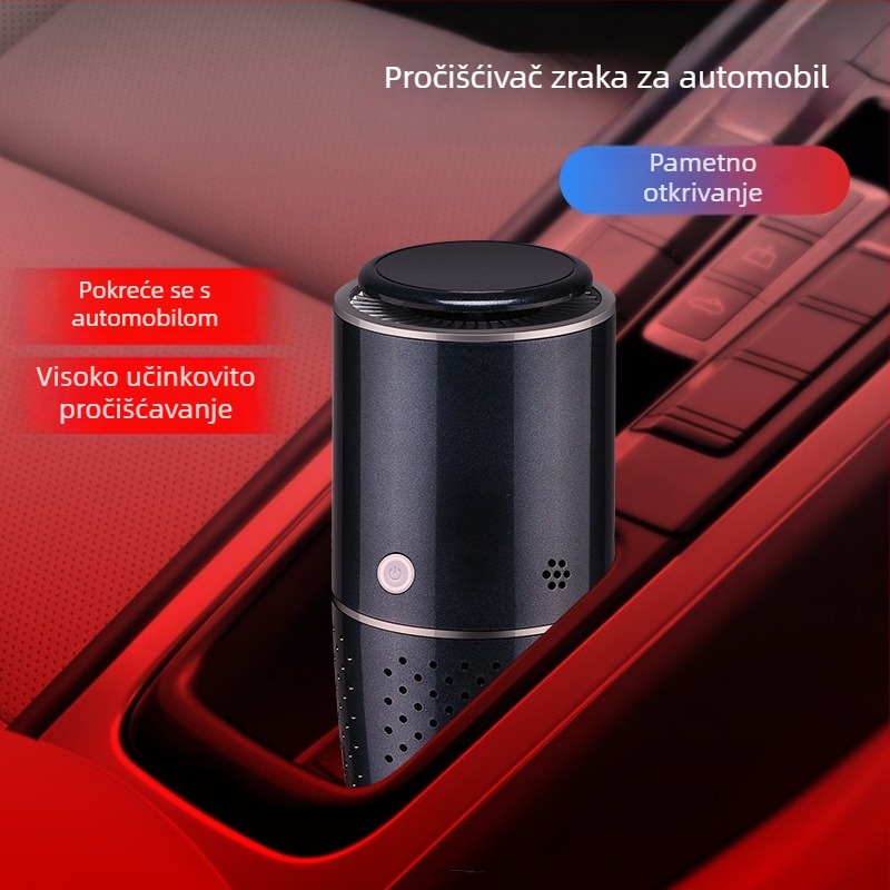 Ground Speed pročišćivač zraka za automobil i stolnu upotrebu, u obliku šalice, s negativnim ionima i uklanjanjem formaldehida