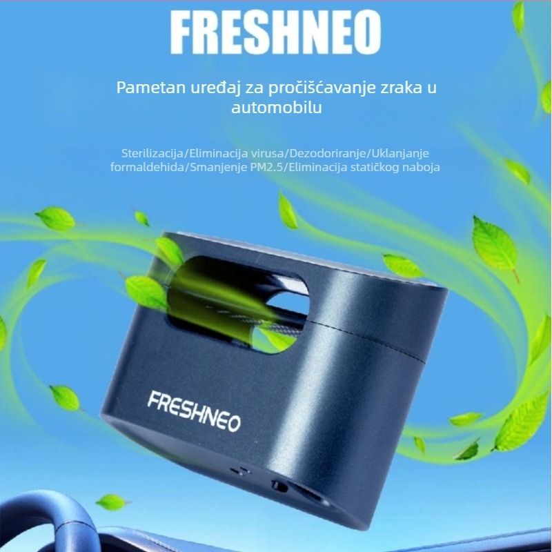 Automobilski čistač zraka (model C1, USB-C napajanje, DC 5V, 2.5W, pogodan za putnička vozila s manje od 6 sjedala)