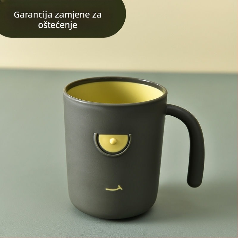 Čaša za četkice za zube za parove, kreativna kućna šalica za ispiranje usta, plastična, bez prilagođavanja, bez logotipa.
