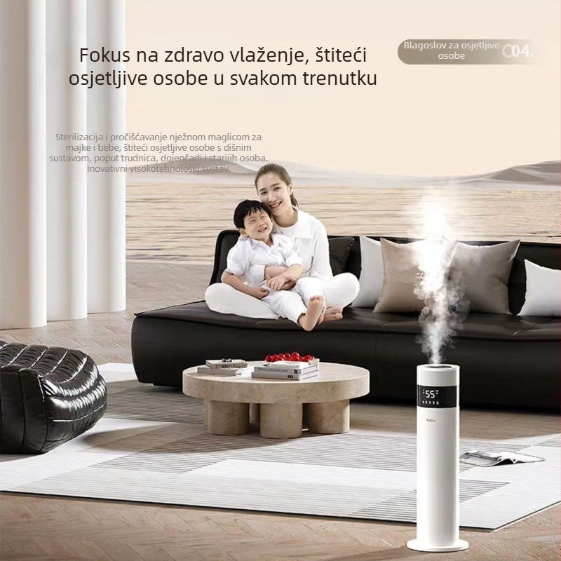 YADU podni ovlaživač zraka, 10 L spremnik, velika magla, UV sterilizacija, inteligentna kontrola vlage i inteligentna sterilizacija