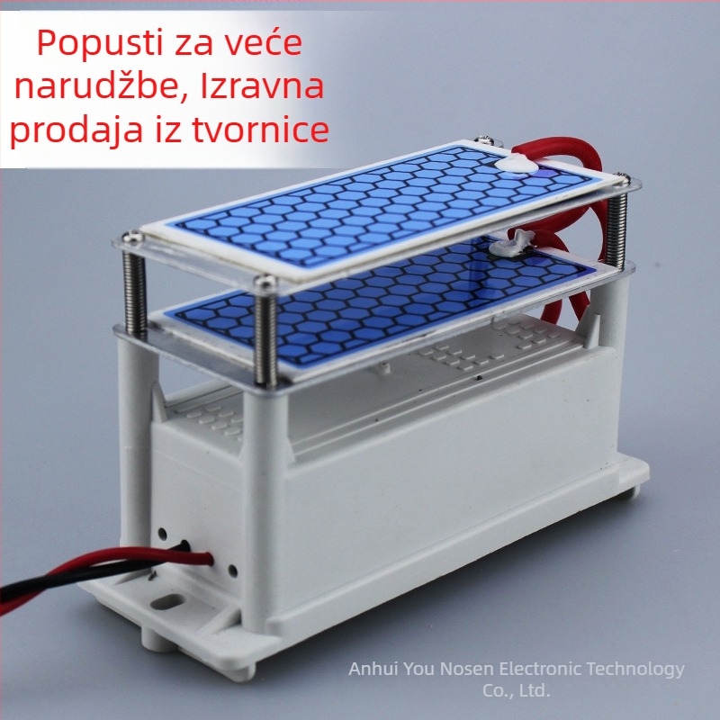 Kućni ozonator za dezinfekciju – uklanjanje mirisa i formaldehida, sterilizacija, niski zvuk 36 dB, protok zraka 50 m³/h, AC napajanje, pogodan za prostorije 61 m² i više