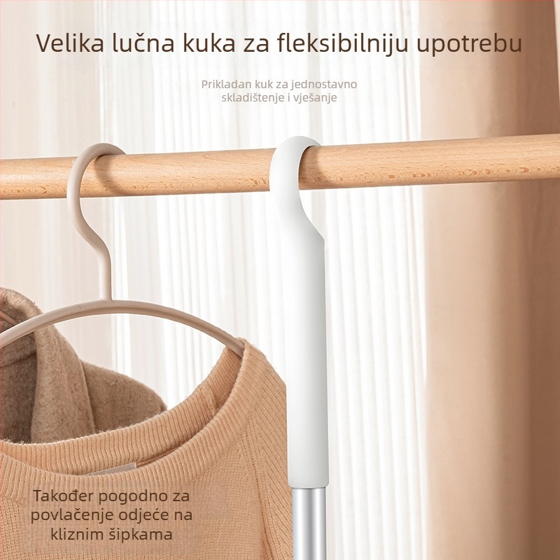 Proširiva šipka za sušenje odjeće s razdvojenim krajevima, za kućnu upotrebu