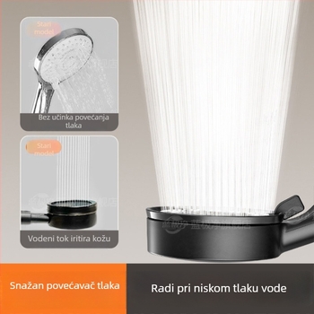 Kupaonski set tuša s visokim tlakom – ABS materijal, 5 načina tuša, ručni tuš