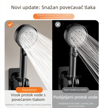 Kupaonski set tuša s visokim tlakom – ABS materijal, 5 načina tuša, ručni tuš