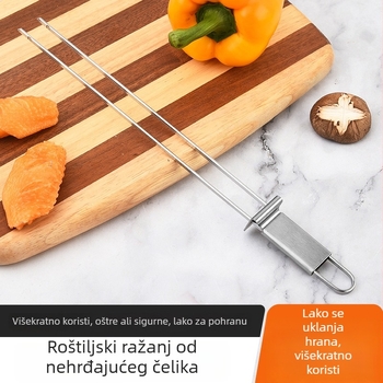 Nehrđajući čelik poluautomatska dvostruka glava vilica za roštilj za kućnu uporabu