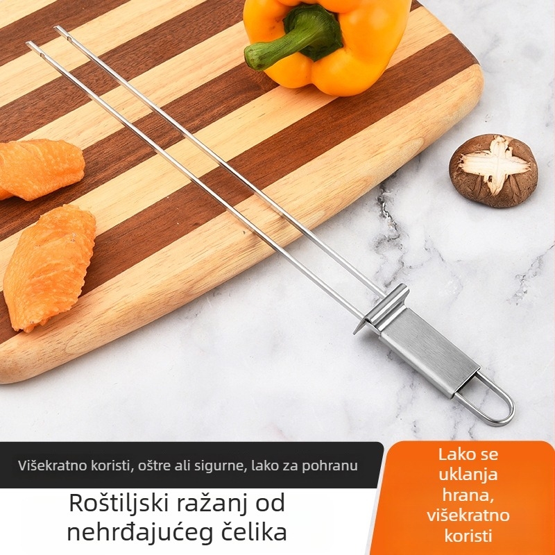 Nehrđajući čelik poluautomatska dvostruka glava vilica za roštilj za kućnu uporabu