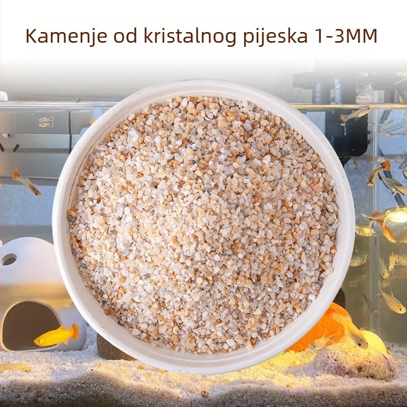 Dno akvarija pijesak – prirodni kristalni pijesak, grubi riječni pijesak, stijenski pejzaž dekoracija za akvarij