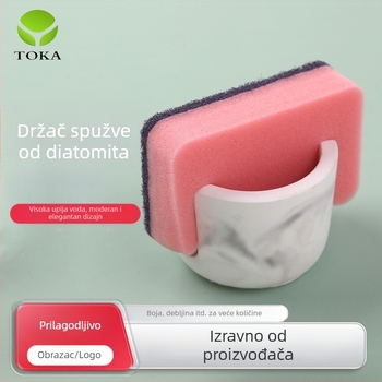 Držač spužve od diatomita – brzo upijanje vode, ekološki materijal (diatomit + gips), Tuoka home furnishing