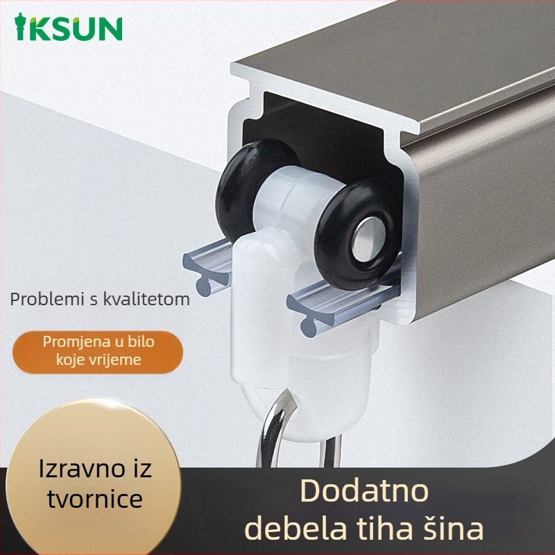 Šina za zavjese od aluminijske legure – prilagodljiva, moderni minimalistički stil