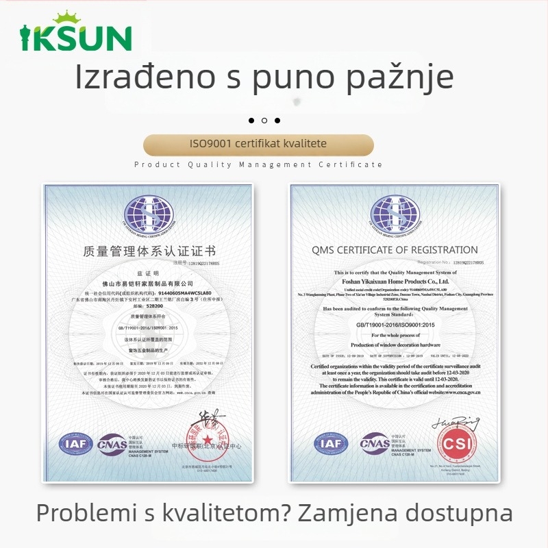 Šina za zavjese od aluminijske legure – prilagodljiva, moderni minimalistički stil