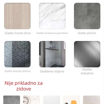 Mini drveni zavjese rod s ljepilnom montažom — materijal: drvo, marka Other, stil Other