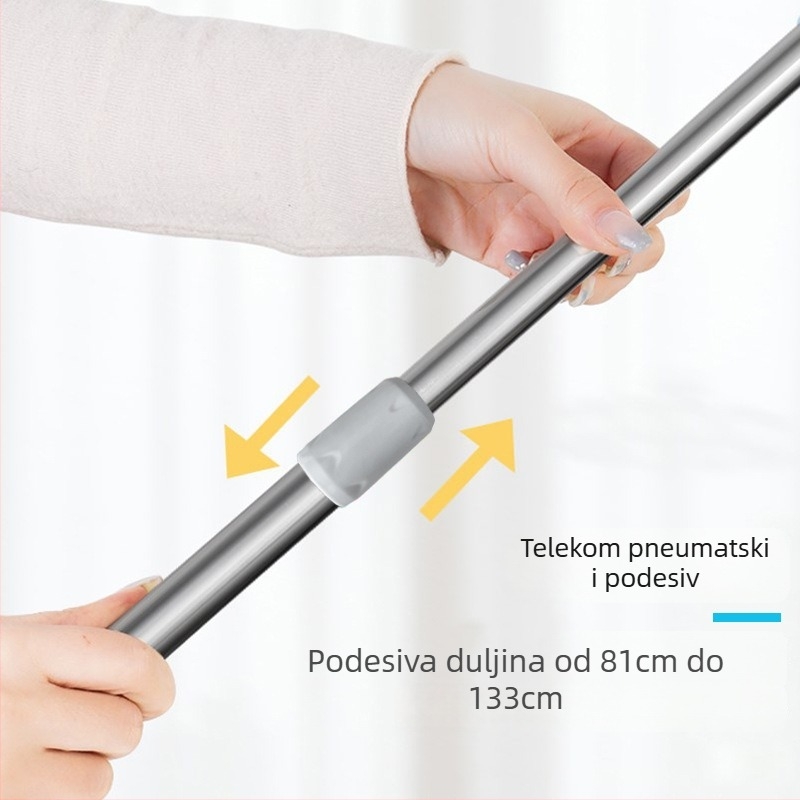 Nehrđajuća čelična vilica za sušenje rublja na balkon – moderni minimalistički stil