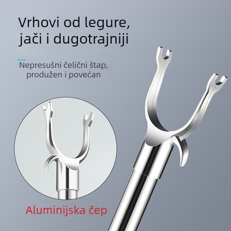 Nehrđajuća čelična vilica za sušenje rublja na balkon – moderni minimalistički stil