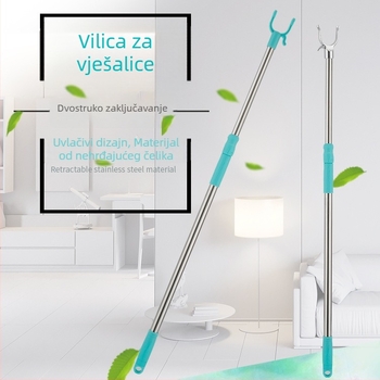 Produžni štap za sušenje od nehrđajućeg čelika za balkon – moderni minimalistički dizajn, Home