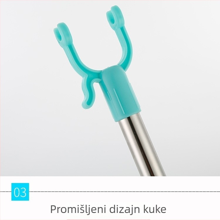 Produžni štap za sušenje od nehrđajućeg čelika za balkon – moderni minimalistički dizajn, Home