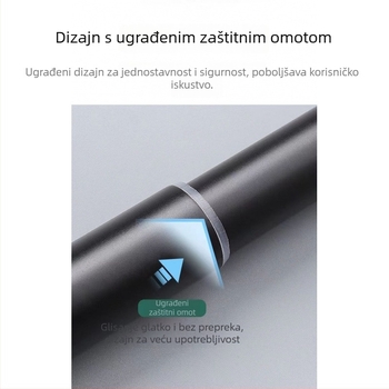 Nothing Teleskopni višenamjenski štap za tuš, zavjese i garderobu – prilagodljiv, cijev od željeza, moderni minimalistički stil