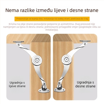 Gasni amortizer za lift vrata ormara, podesiv, nosivost visoka, tih, čvrst i širok dizajn