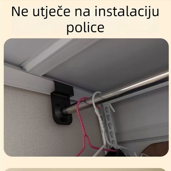 Držač za sušenje odjeće za balkon – drveni materijal, Nordic stil, lansirano ljeto 2017
