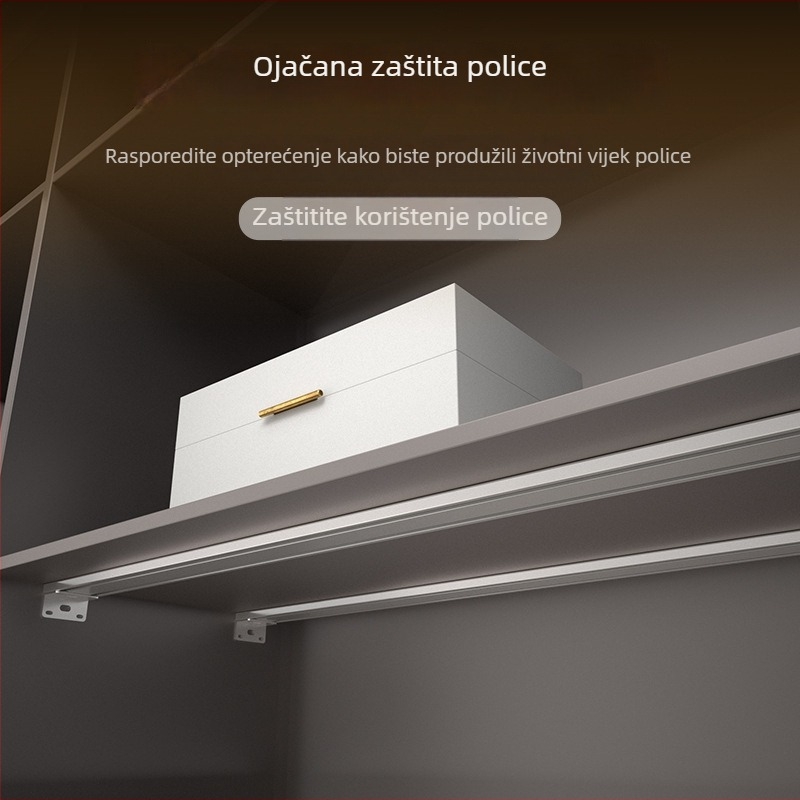 Držači polica za garderobu i pregrade – DIY unutarnje skladištenje