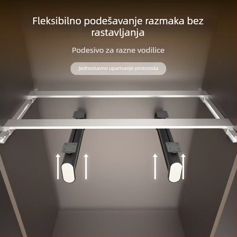 Držači polica za garderobu i pregrade – DIY unutarnje skladištenje