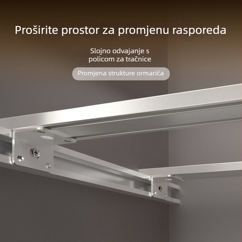 Držači polica za garderobu i pregrade – DIY unutarnje skladištenje