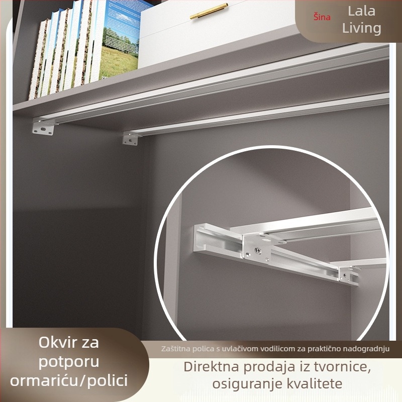 Držači polica za garderobu i pregrade – DIY unutarnje skladištenje