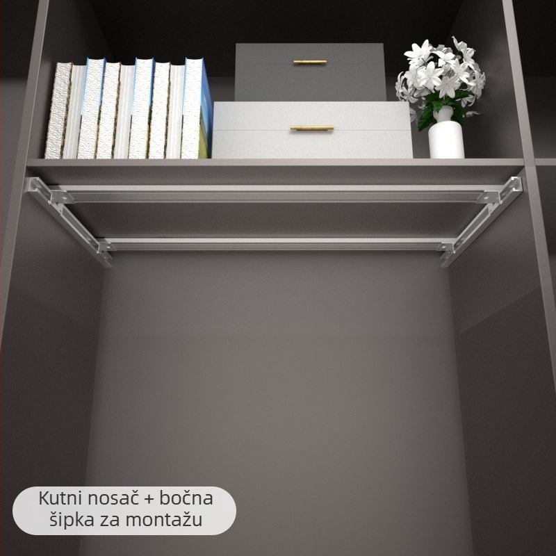 Držači polica za garderobu i pregrade – DIY unutarnje skladištenje