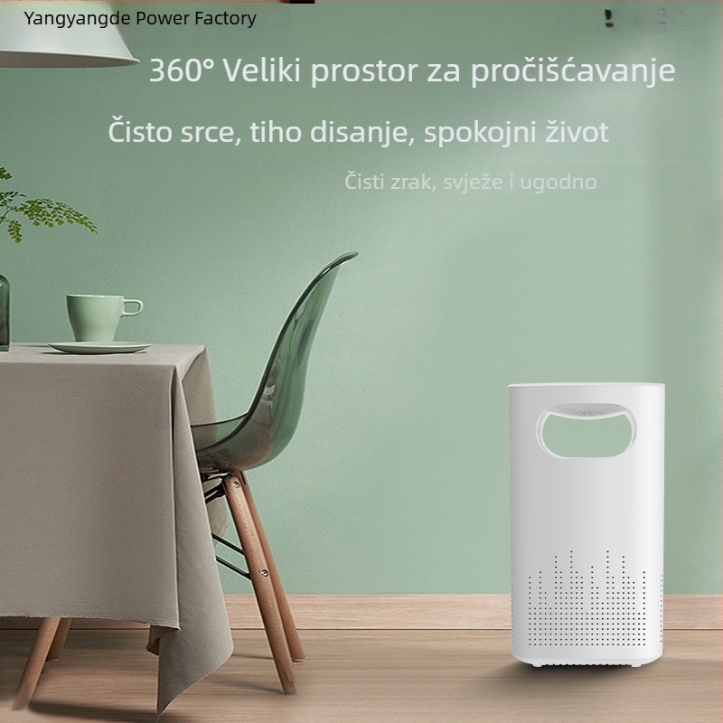 Pročišćivač zraka s tehnologijom statičkog elektriciteta, 50 m3/h, USB napajanje, pogodan za 10 m²