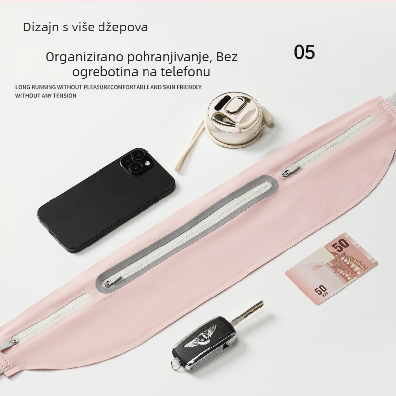 Pojasna torbica za telefon za trčanje – vodootporna, prozračna, ultra lagana, smanjuje opterećenje, Nylon-Lycra