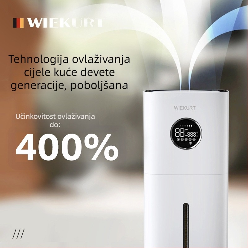 Wantu J36 Podni ovlaživač zraka za kućnu upotrebu, spremnik iznad 10 litara, velika para, pročišćavanje zraka i ultrazvučni difuzor aromaterapije