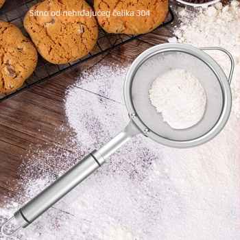 Sito od nehrđajućeg čelika 304 za filtriranje sojinog mlijeka i brašna – malo kućno pomagalo, model 0916