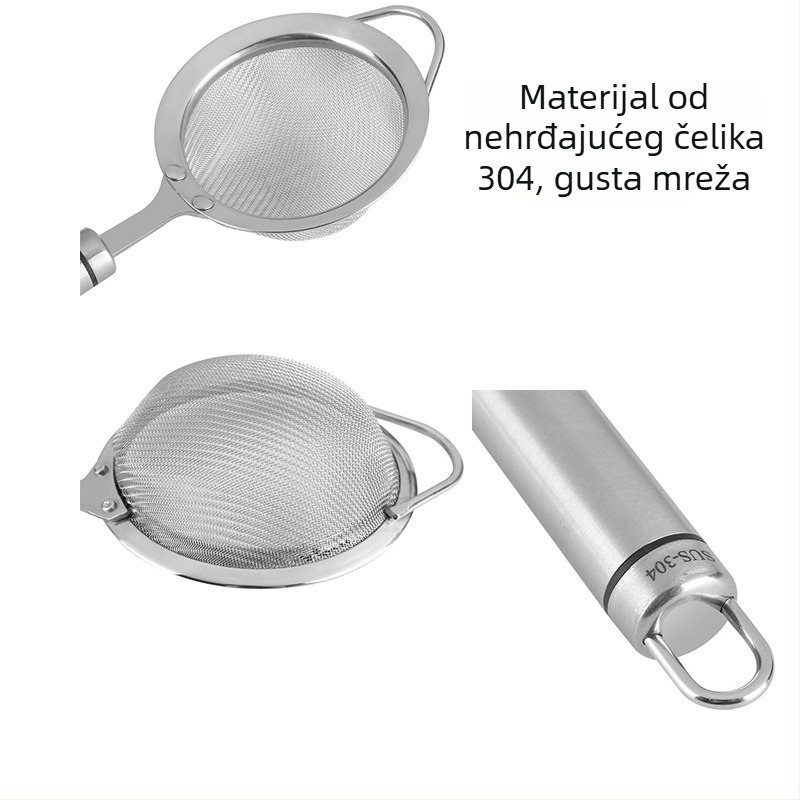 Sito od nehrđajućeg čelika 304 za filtriranje sojinog mlijeka i brašna – malo kućno pomagalo, model 0916