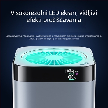 Stolni pročišćivač zraka za kućnu upotrebu – protok zraka 50 m³/h, buka <36 dB, CADR PM 300 m³/h, CADR formaldehid 45, pokrivenost 21–30 m²