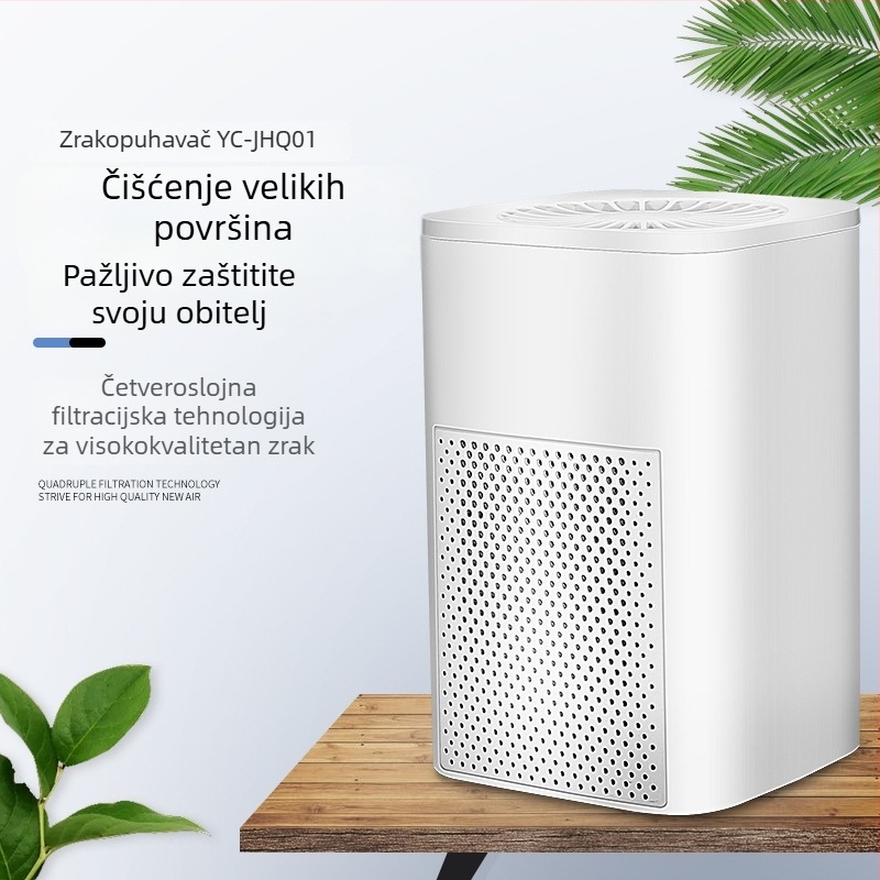 Pročišćivač zraka za kućnu upotrebu - uklanjanje formaldehida, HEPA filtracija, buka ispod 36 dB, USB napajanje, pogodno za 11–20 m²