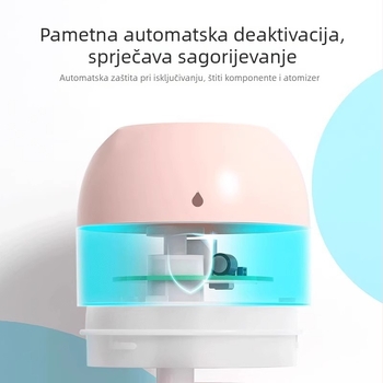 USB ovlaživač za stolno korištenje - dom/ured/učionica, rezervoar 10 L+, pokrivenost >60 m², 3+ izlaza magle, USB napajanje, kompatibilno s 111-240 V