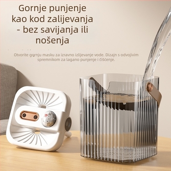 USB stolni ovlaživač zraka s 2 izlaza magle, spremnik 1.0–2.5 L, buka ispod 36 dB, ambijentalno osvjetljenje, za dom i ured