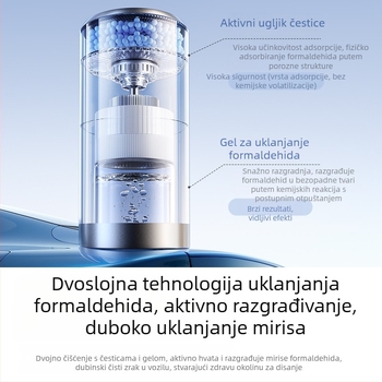 BASEUS DT mikromolekularni dvostruko djelotvorni dezodorant za automobil – pročišćivač zraka, model BS-CZ012, za sva vozila, težina 560