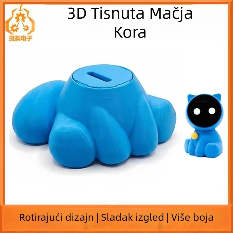 Meow Companion EchoEar 3D-otiskano rotirajuće vanjsko kućište za mačku, LCD-kompatibilno