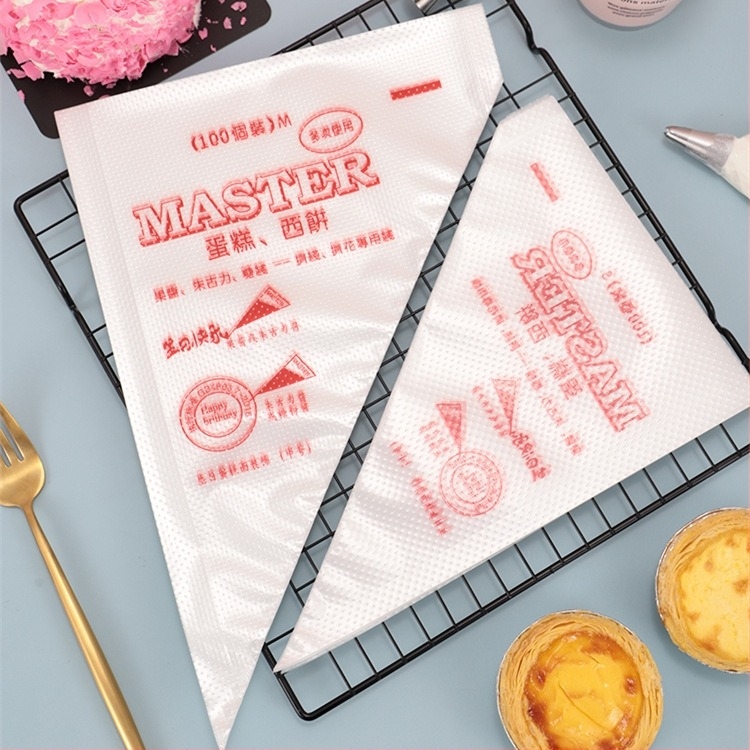 PE vrećica za ukrašavanje, 100 komada, s nastavcima za ukrašavanje keksa i torti