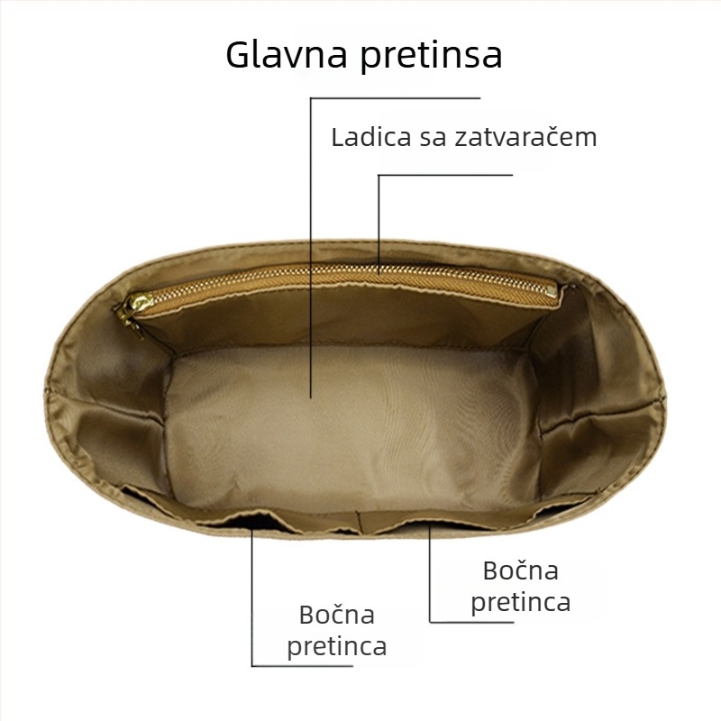 Unutarnja podstava torbe od vlaknastog papira, ultralakša i otporna na habanje, Dupont age brend, jednobojni dizajn, proljeće 2024.