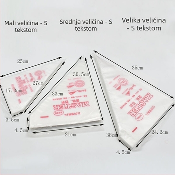 Dekorativna vrećica za ukrašavanje – plastična, Raise Kai, za torte, čokoladu i šećerne modele