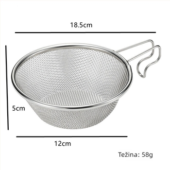 Filter mreža od nehrđajućeg čelika za talog čaja, brašno i mung grah