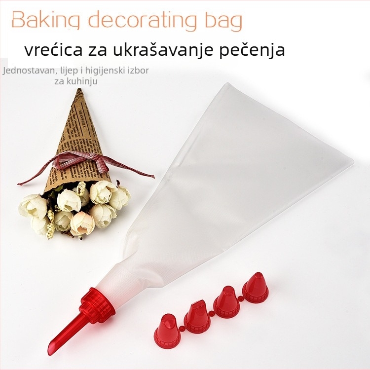 5-dijelni EVA set za ukrašavanje: vrećica za ukrašavanje i nastavci za ukrašavanje torti